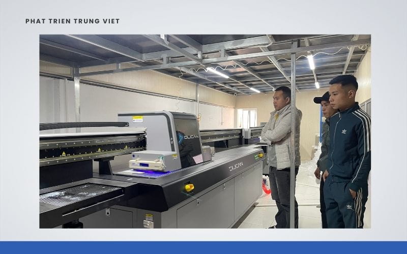 Đảm bảo môi trường sạch, thoáng khí cho máy in UV phẳng